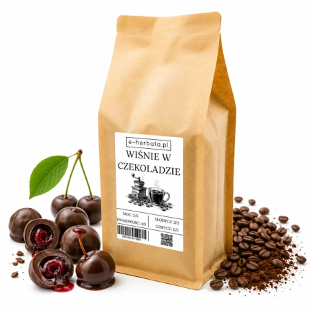 Kawa o smaku wiśni w czekoladzie 250g